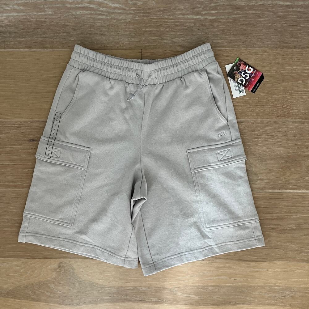 DSG Men's Cargo Terry Shorts in Tiptoe Small NWT